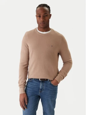 Tommy Hilfiger Sweter Essential MW0MW36347 Beżowy Regular Fit