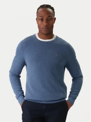 Tommy Hilfiger Sweter Essential MW0MW36347 Niebieski Regular Fit