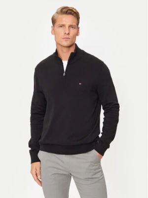 Tommy Hilfiger Sweter Essential MW0MW37331 Czarny Regular Fit