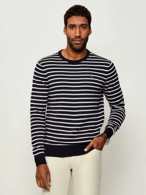 Tommy Hilfiger Sweter ESSENTIAL | Regular Fit granatowy