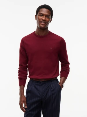 Tommy Hilfiger Sweter Essential | Regular Fit bordowy