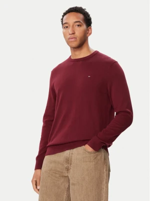 Tommy Hilfiger Sweter Essential Ssnl MW0MW39999 Bordowy Regular Fit