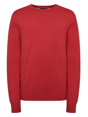 Tommy Hilfiger Sweter Essential Ssnl MW0MW39999 Czerwony Regular Fit