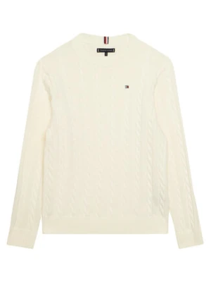 Tommy Hilfiger Sweter KB0KB09753 Biały Regular Fit