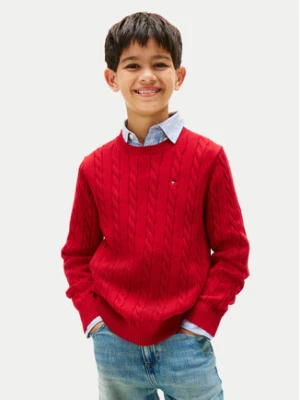 Tommy Hilfiger Sweter KB0KB09753 Czerwony Regular Fit