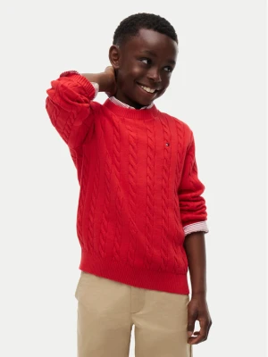 Tommy Hilfiger Sweter KB0KB09753 Czerwony Regular Fit