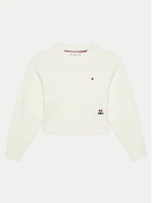 Tommy Hilfiger Sweter KG0KG08078 Écru Regular Fit