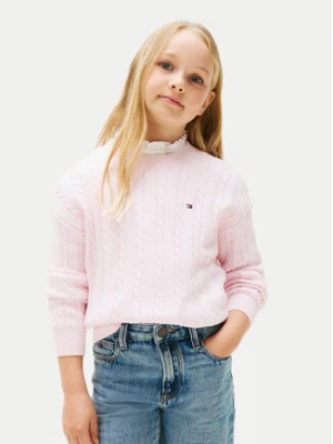 Tommy Hilfiger Sweter KG0KG08547 Różowy Regular Fit