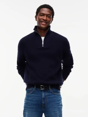 Tommy Hilfiger Sweter | Loose fit | z dodatkiem wełny granatowy
