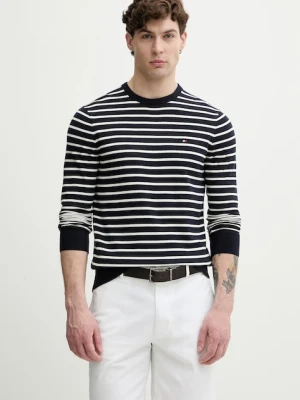 Tommy Hilfiger sweter męski bawełniany granatowy