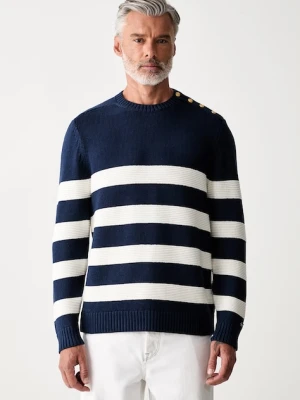 Tommy Hilfiger sweter męski bawełniany granatowy