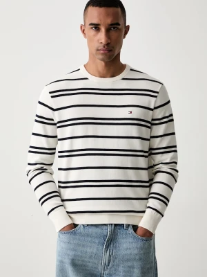 Tommy Hilfiger sweter męski bawełniany beżowy