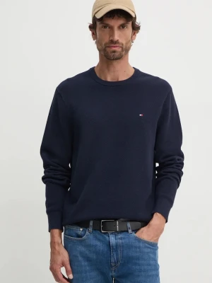 Tommy Hilfiger sweter męski bawełniany granatowy