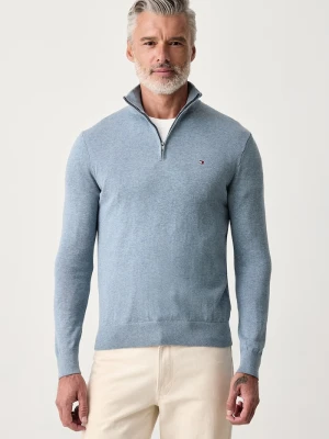 Tommy Hilfiger sweter męski bawełniany niebieski