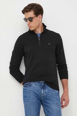 Tommy Hilfiger sweter męski kolor czarny lekki MW0MW25352