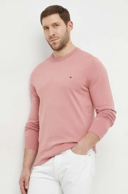 Tommy Hilfiger sweter męski kolor różowy lekki MW0MW21316