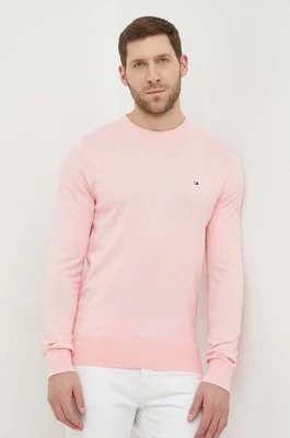 Tommy Hilfiger sweter męski kolor różowy lekki MW0MW21316
