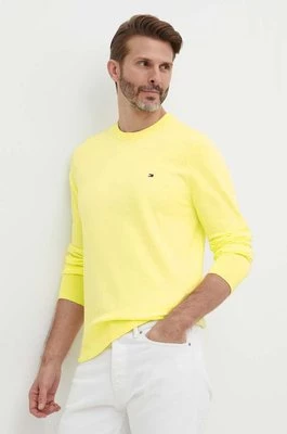 Tommy Hilfiger sweter męski kolor żółty lekki MW0MW21316