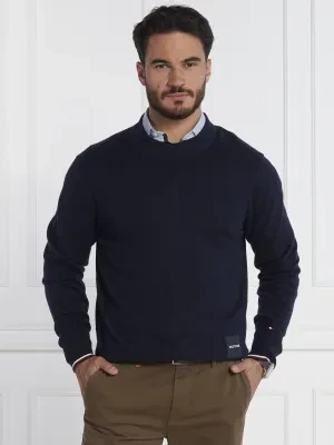 Tommy Hilfiger Sweter MONOTYPE GS TIPPED | Regular Fit | z dodatkiem jedwabiu