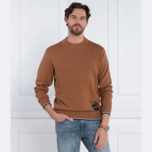 Tommy Hilfiger Sweter MONOTYPE GS TIPPED | Regular Fit | z dodatkiem jedwabiu