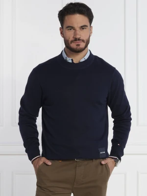 Tommy Hilfiger Sweter MONOTYPE GS TIPPED | Regular Fit | z dodatkiem jedwabiu