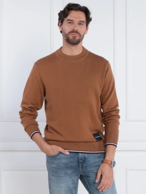 Tommy Hilfiger Sweter MONOTYPE GS TIPPED | Regular Fit | z dodatkiem jedwabiu