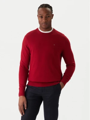 Tommy Hilfiger Sweter MW0MW28046 Czerwony Regular Fit