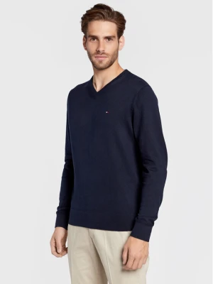 Tommy Hilfiger Sweter MW0MW28047 Granatowy Regular Fit