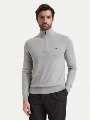 Tommy Hilfiger Sweter MW0MW28049 Szary jasny Regular Fit
