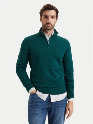 Tommy Hilfiger Sweter MW0MW28049 Zielony ciemny Regular Fit
