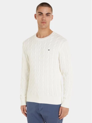 Tommy Hilfiger Sweter MW0MW33132 Écru Relaxed Fit