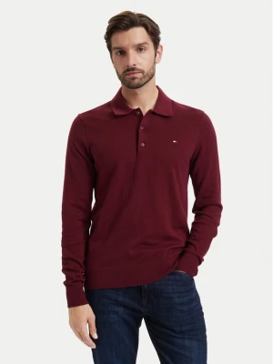 Tommy Hilfiger Sweter MW0MW36519 Bordowy Regular Fit