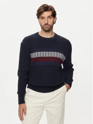 Tommy Hilfiger Sweter MW0MW37246 Granatowy Regular Fit