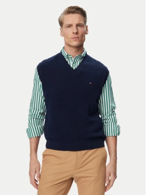 Tommy Hilfiger Sweter MW0MW43244 Granatowy Regular Fit