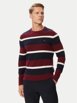 Tommy Hilfiger Sweter Pima MW0MW28046 Kolorowy Regular Fit