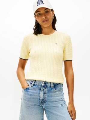Tommy Hilfiger Sweter | Regular Fit żółty