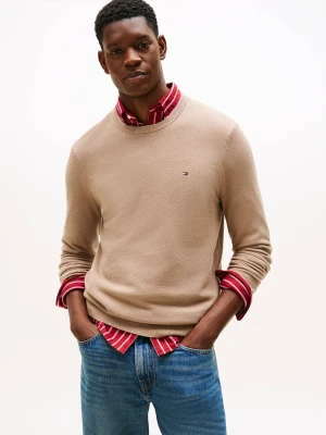 Tommy Hilfiger Sweter | Regular Fit beżowy