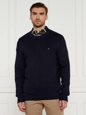 Tommy Hilfiger Sweter | Regular Fit granatowy