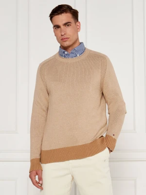 Tommy Hilfiger Sweter | Regular Fit beżowy