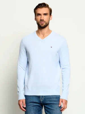 Tommy Hilfiger Sweter | Regular Fit błękitny