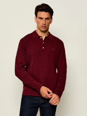Tommy Hilfiger Sweter | Regular Fit bordowy