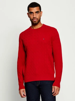 Tommy Hilfiger Sweter | Regular Fit czerwony
