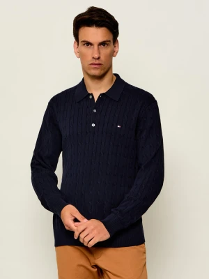 Tommy Hilfiger Sweter | Regular Fit granatowy