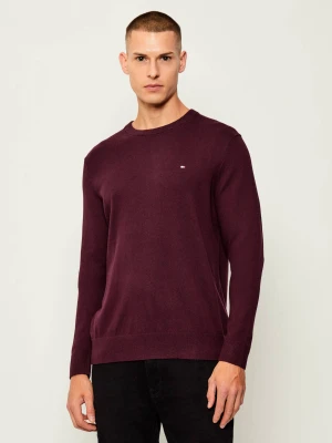 Tommy Hilfiger Sweter | Regular Fit | z dodatkiem kaszmiru bordowy