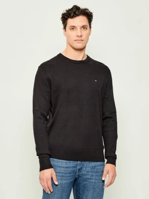Tommy Hilfiger Sweter | Regular Fit | z dodatkiem kaszmiru czarny