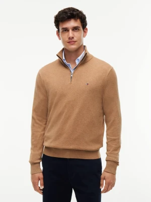 Tommy Hilfiger Sweter | Regular Fit | z dodatkiem kaszmiru beżowy