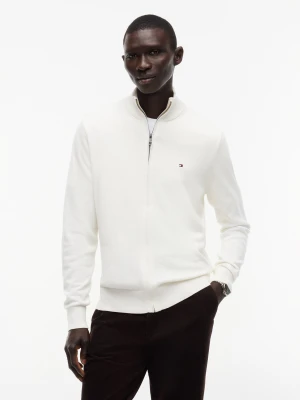 Tommy Hilfiger Sweter | Regular Fit | z dodatkiem kaszmiru biały