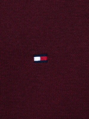 Tommy Hilfiger Sweter | Regular Fit | z dodatkiem kaszmiru bordowy
