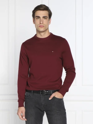 Tommy Hilfiger Sweter | Regular Fit | z dodatkiem kaszmiru bordowy