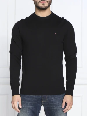 Tommy Hilfiger Sweter | Regular Fit | z dodatkiem kaszmiru czarny